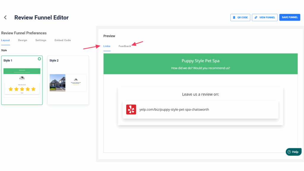 Review Funnel Editor () ()