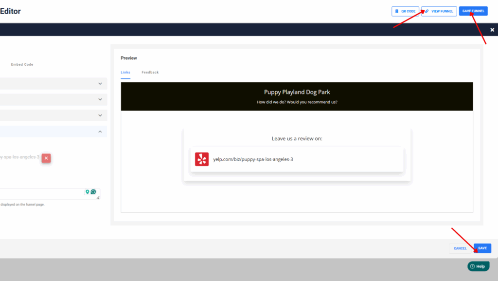 VIew and Save Funnel
