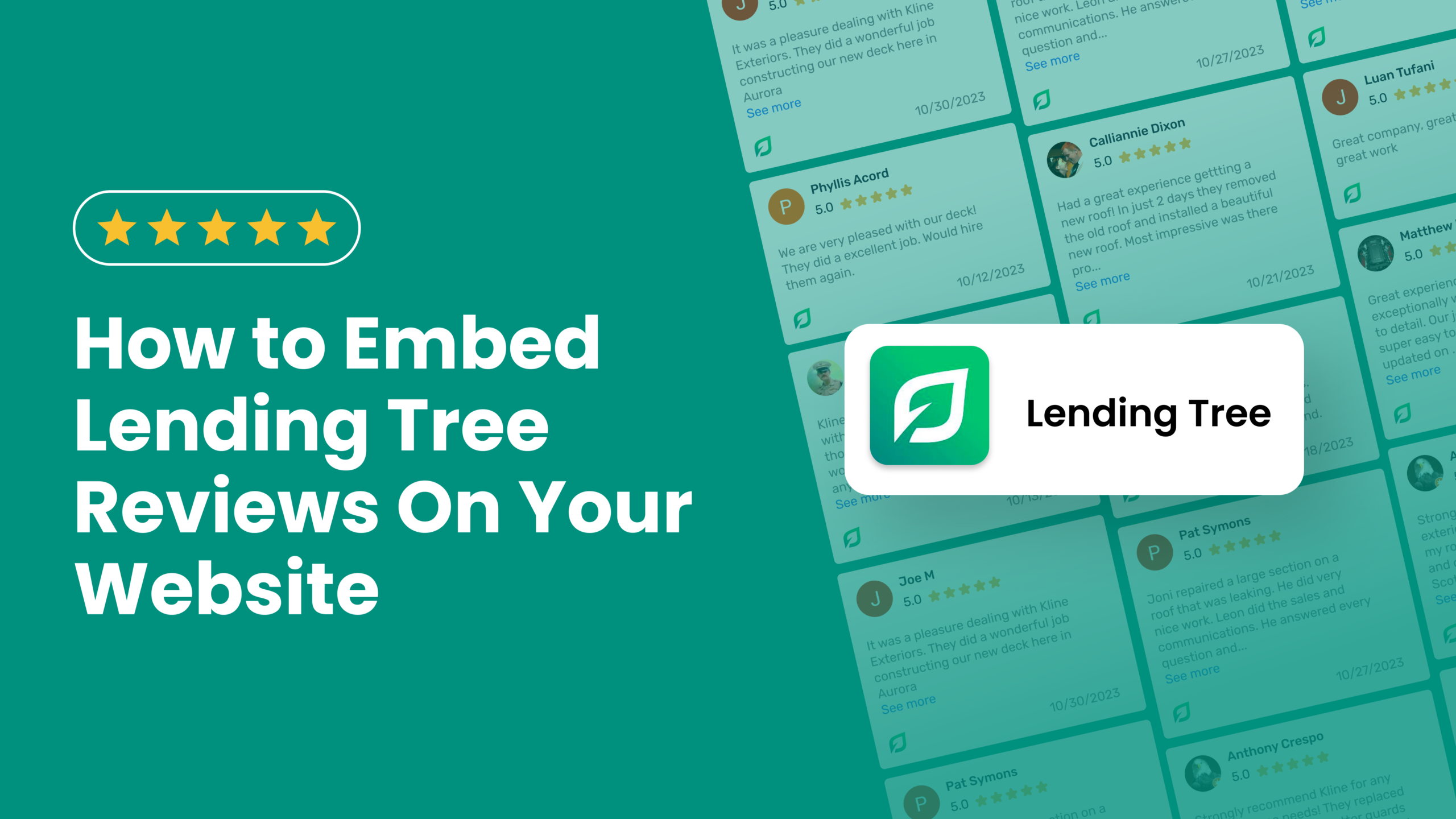 How To Show LendingTree Reviews Widget On Your site Free & Fast