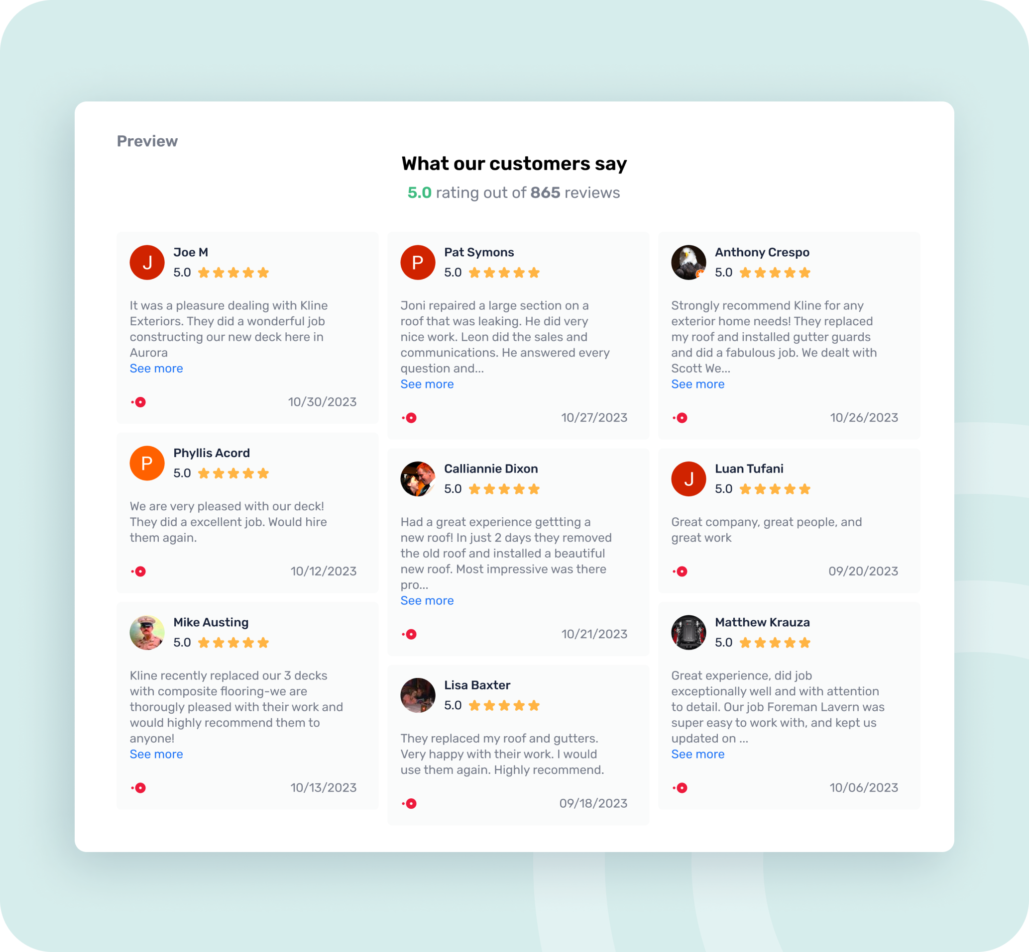 Show Positive Reviews On Your Website Opentable