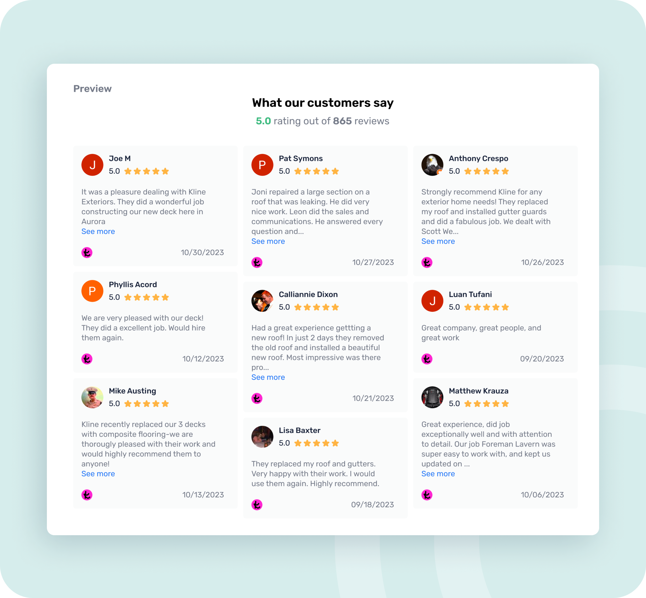 Show Positive Reviews On Your Website The Knot
