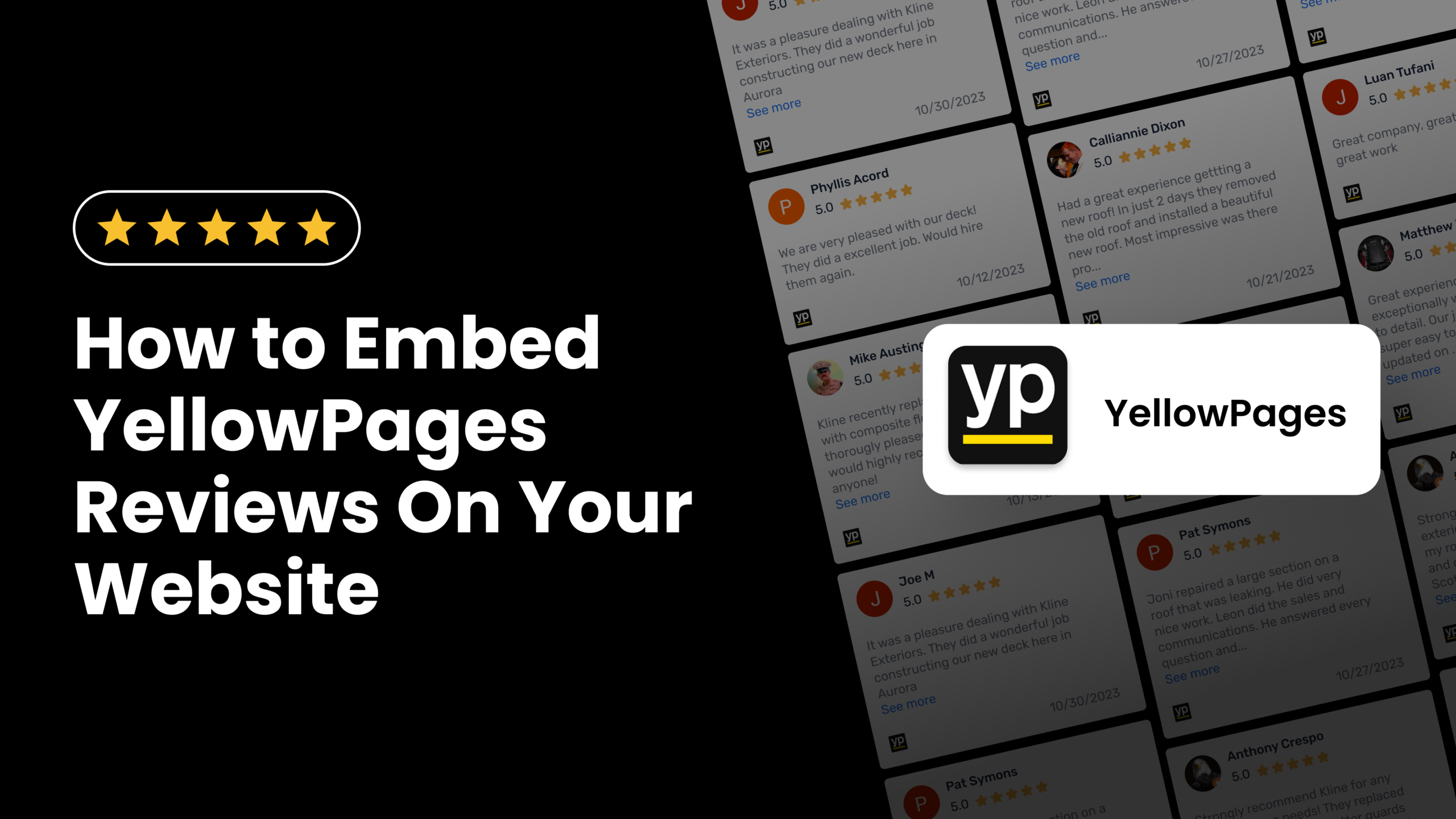 How To Show Yellow Pages Reviews Widget On Your site Free & Fast