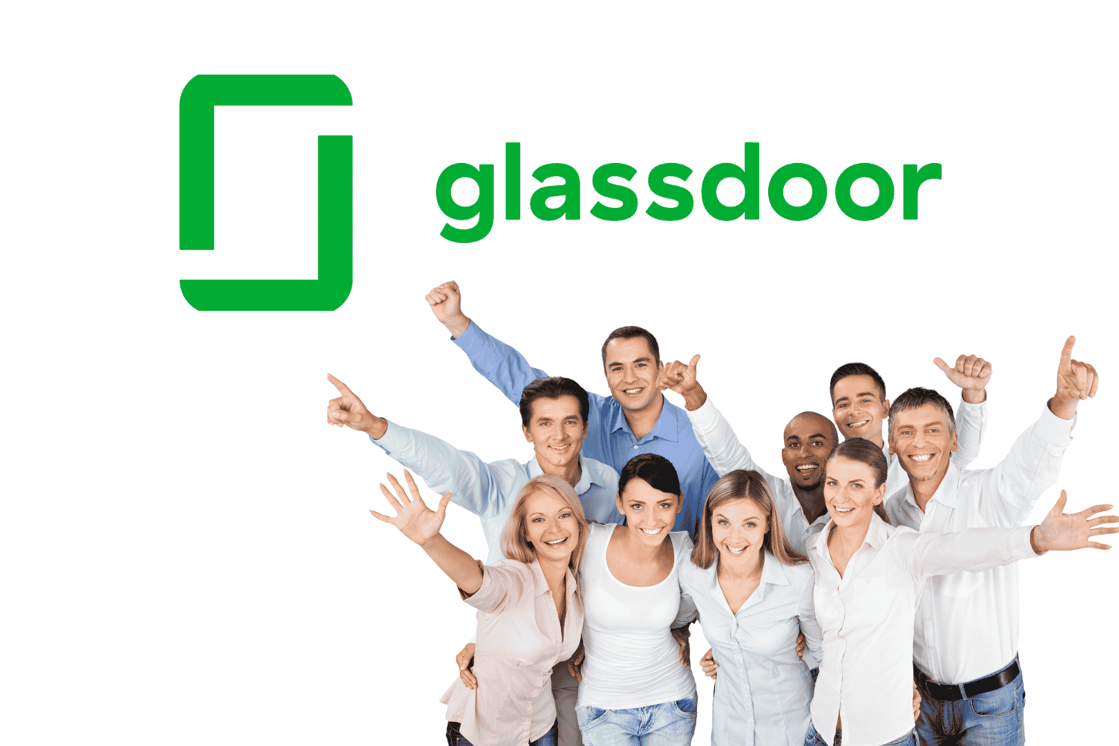 glass door logo and employees