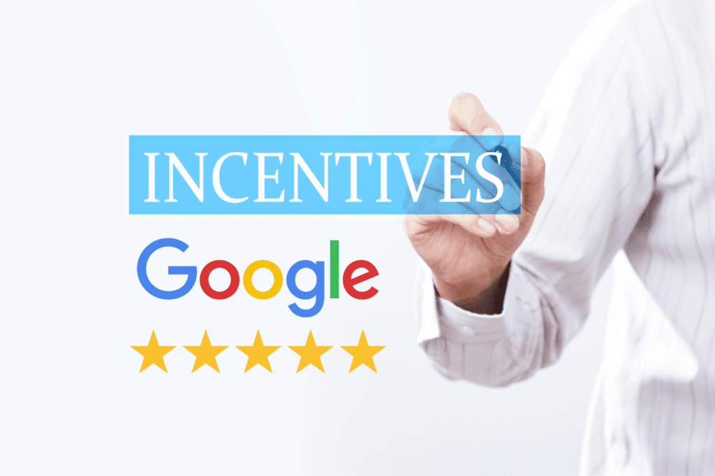 incenstives and google review logo