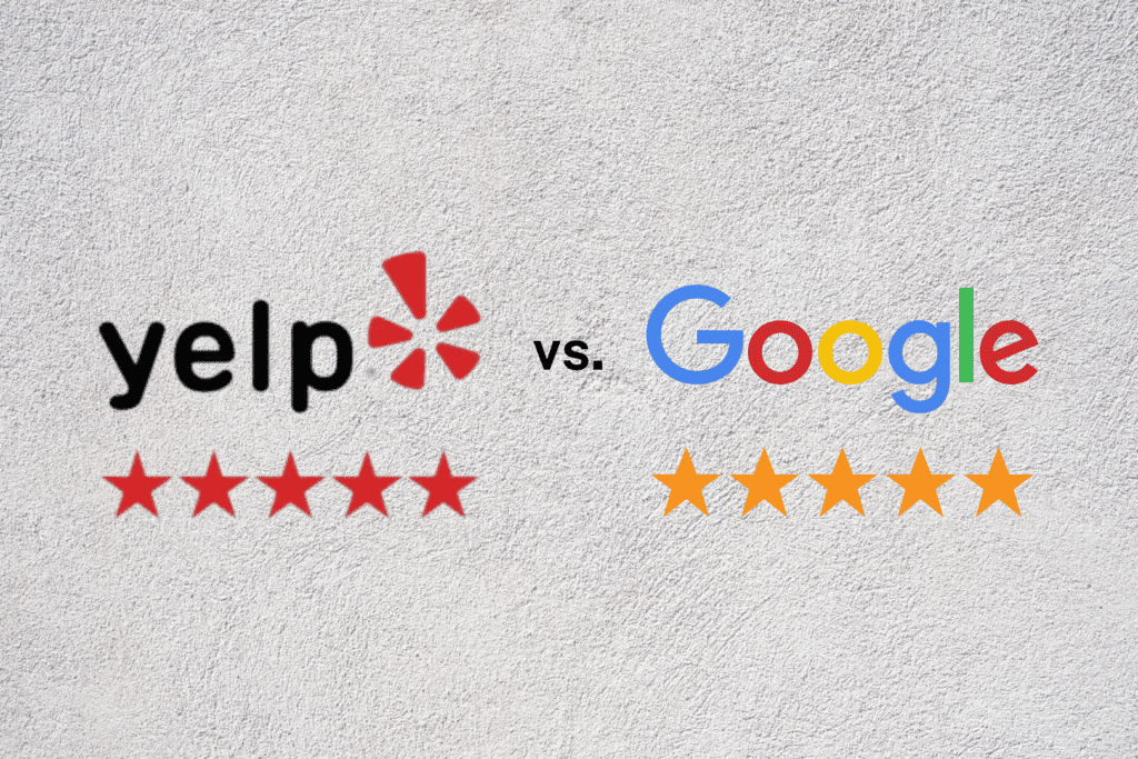 yelp and google review logos