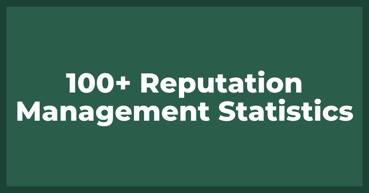+ Reputation Management Statistics