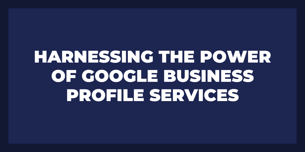 google business profile services