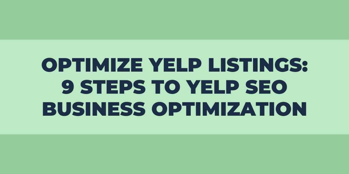 optimize yelp listings