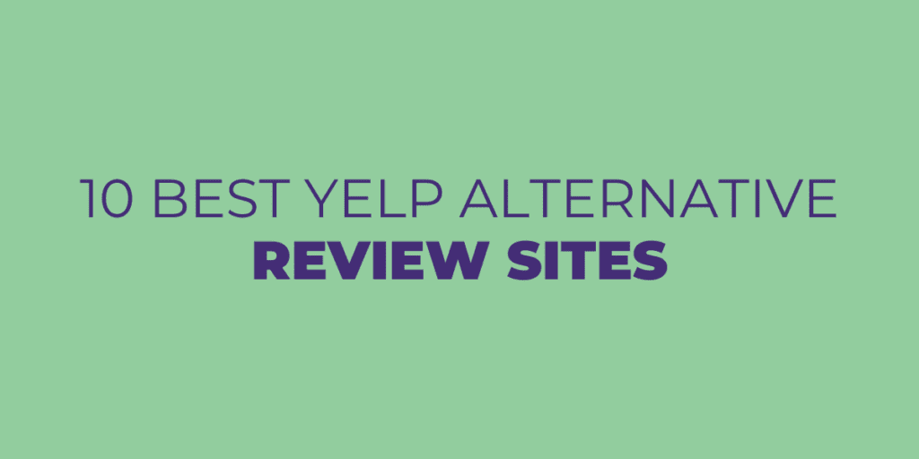 review sites like yelp