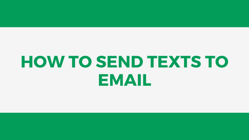 text to email