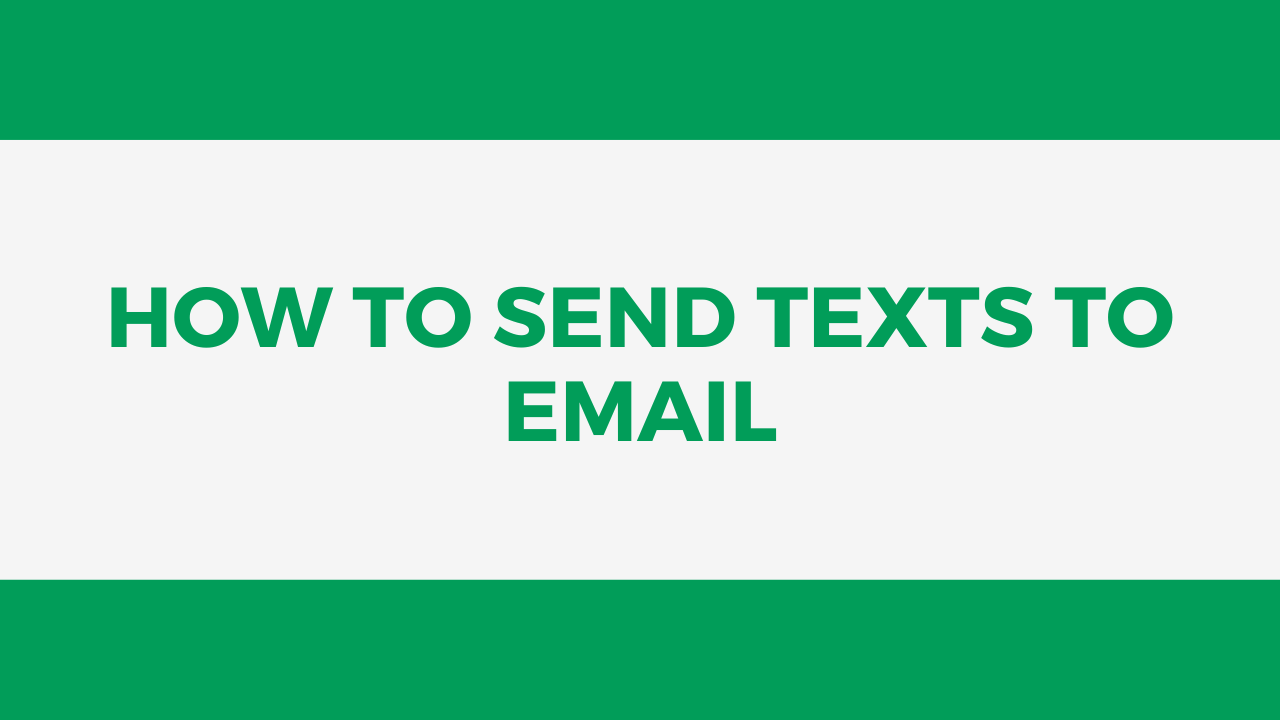 text to email