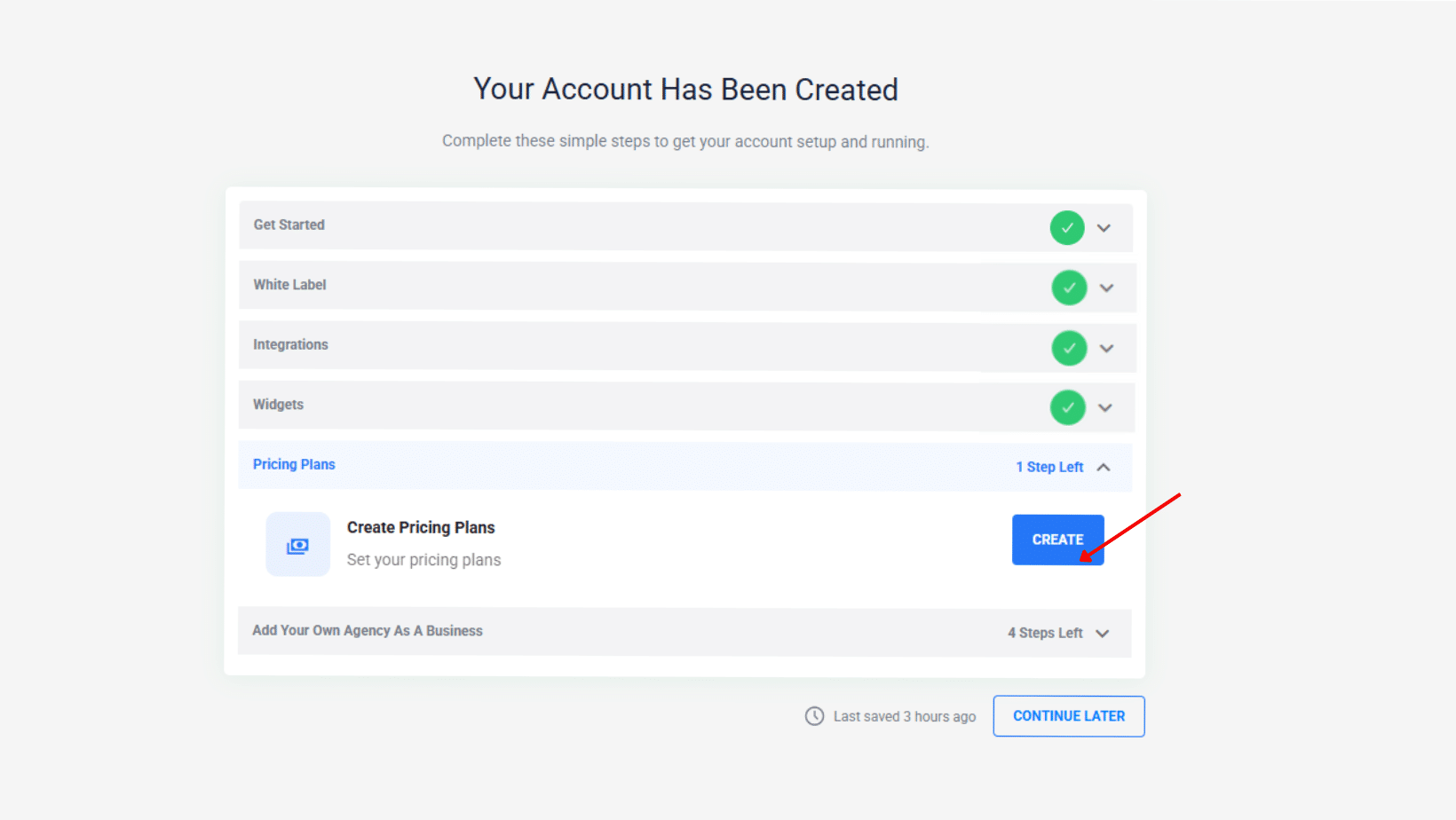 Create pricing plans