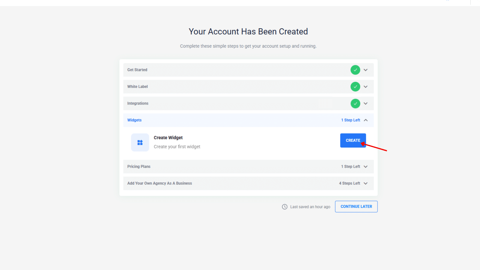 Create widget