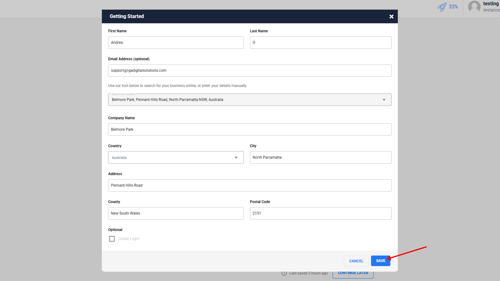 Getting started business information