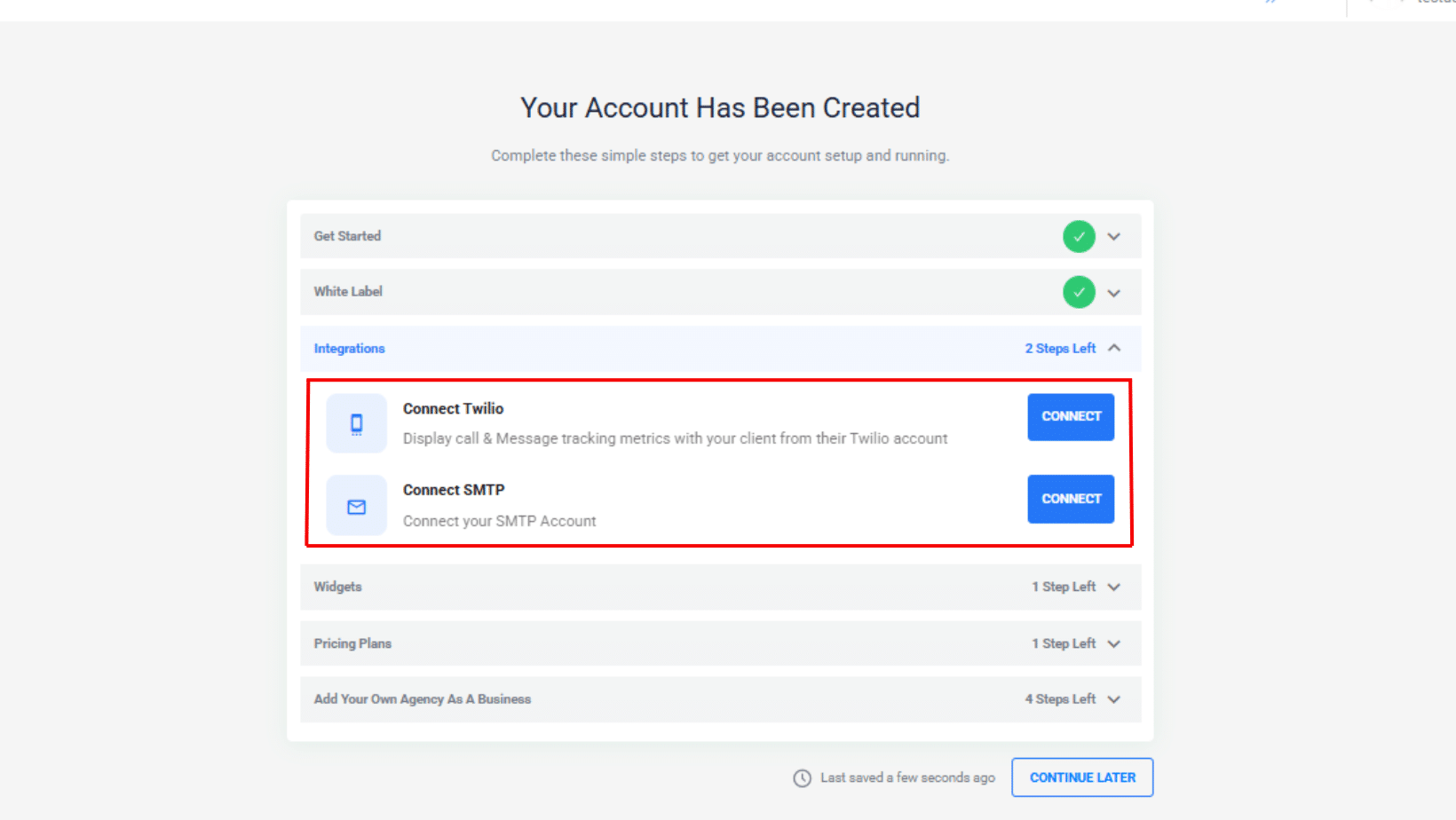 Integrations start