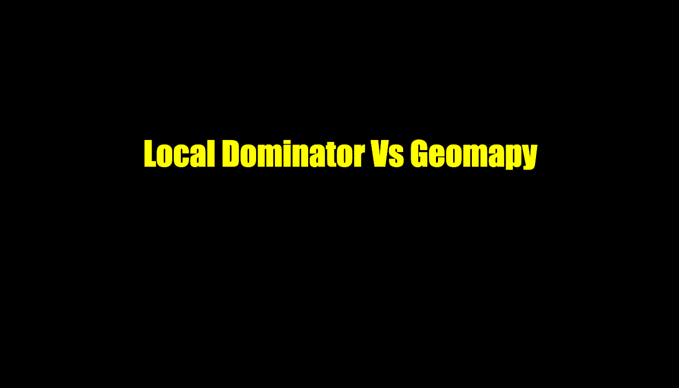 local dominator vs geomapy
